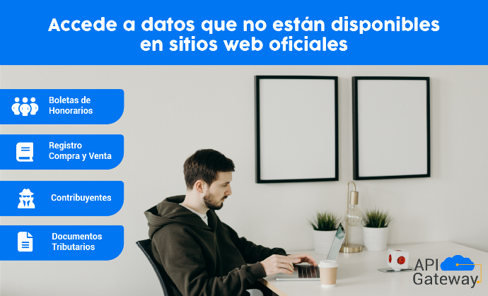 Hombre extrae datos con API Gateway